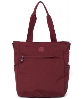 MARSEA Canvas Large Tote Bag NY2004 BURGUNDY